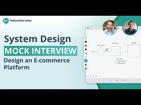 Senior System Design Mock Interview: Design an e-commerce platform